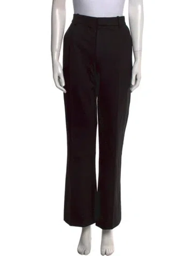 Pre-owned Victoria Beckham Wide Leg Pants In Black