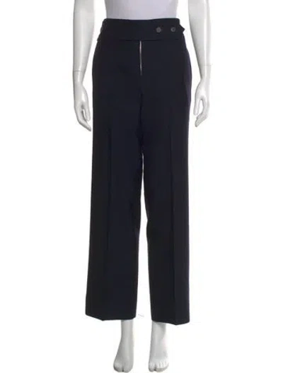 Pre-owned Victoria Beckham Wide Leg Pants In Black