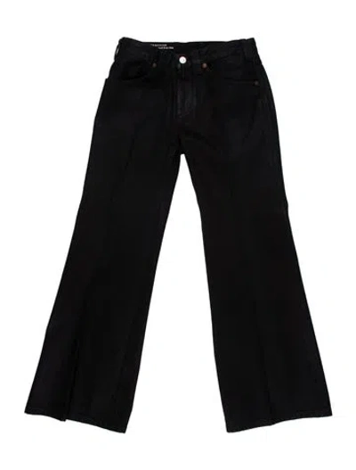 Pre-owned Victoria Beckham Wide Leg Pants In Black
