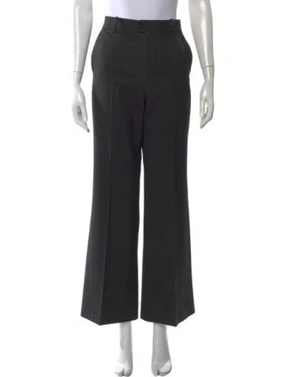 Pre-owned Victoria Beckham Wide Leg Pants In Black