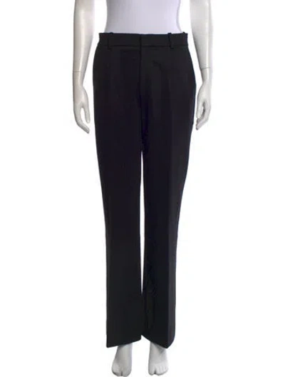 Pre-owned Victoria Beckham Wide Leg Pants In Black