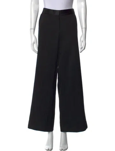 Pre-owned Victoria Beckham Wide Leg Pants In Black