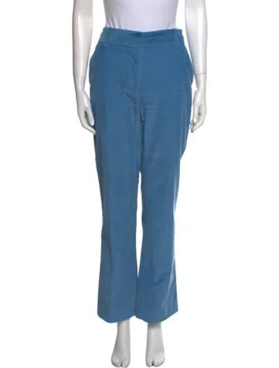 Pre-owned Victoria Beckham Wide Leg Pants In Blue