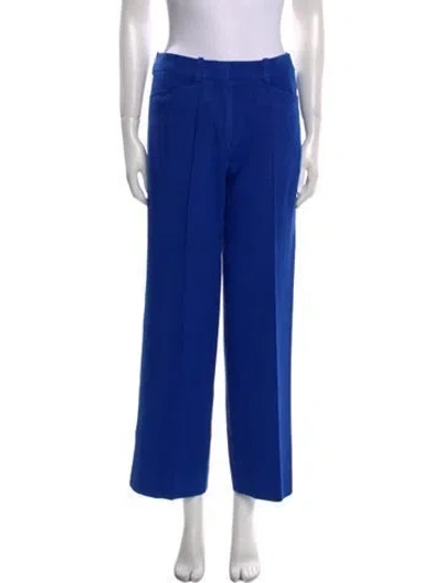 Pre-owned Victoria Beckham Wide Leg Pants In Blue