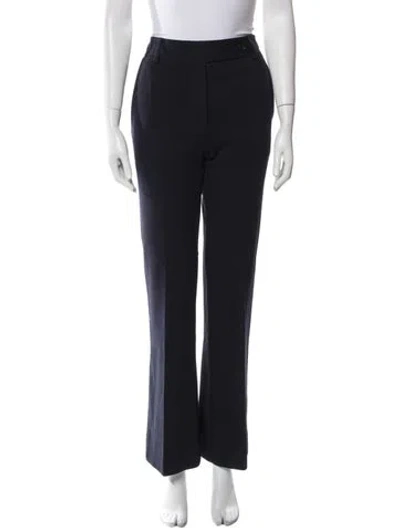 Pre-owned Victoria Beckham Wide Leg Pants In Blue