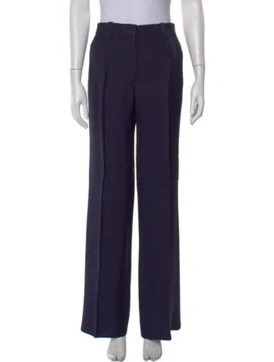 Pre-owned Victoria Beckham Wide Leg Pants In Blue