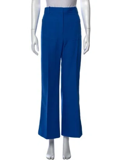 Pre-owned Victoria Beckham Wide Leg Pants In Blue