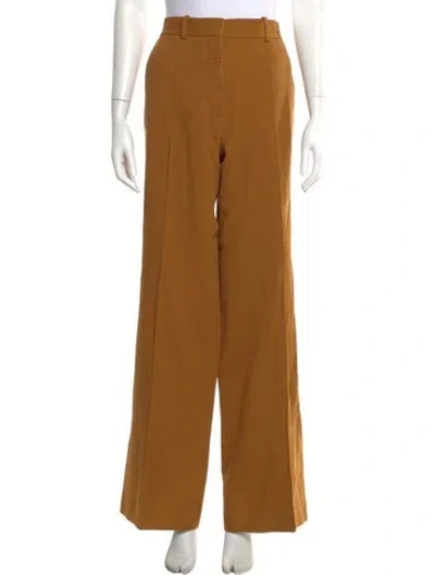 Pre-owned Victoria Beckham Wide Leg Pants In Brown
