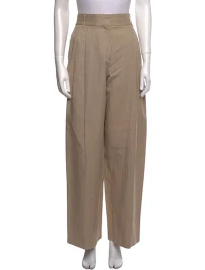 Pre-owned Victoria Beckham Wide Leg Pants In Brown