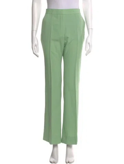Pre-owned Victoria Beckham Wide Leg Pants In Green