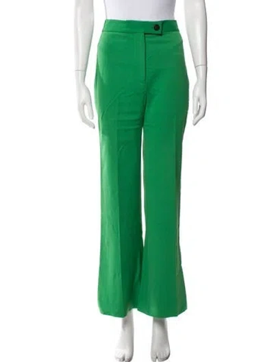 Pre-owned Victoria Beckham Wide Leg Pants In Green