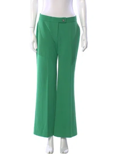 Pre-owned Victoria Beckham Wide Leg Pants In Green