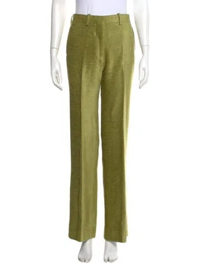 Pre-owned Victoria Beckham Wide Leg Pants In Green