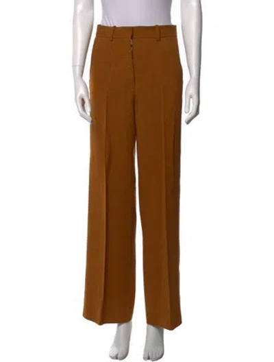 Pre-owned Victoria Beckham Wide Leg Pants In Neutral