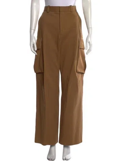 Pre-owned Victoria Beckham Wide Leg Pants In Neutral