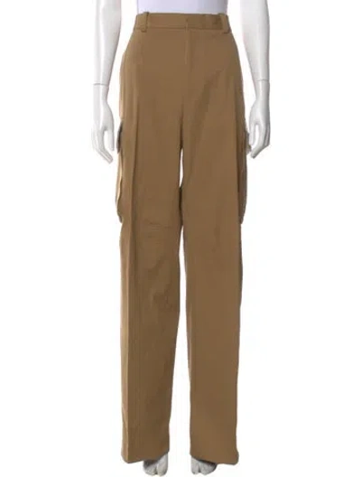 Pre-owned Victoria Beckham Wide Leg Pants In Neutral