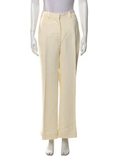 Pre-owned Victoria Beckham Wide Leg Pants In Neutral