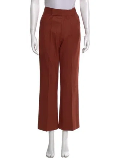 Pre-owned Victoria Beckham Wide Leg Pants In Orange