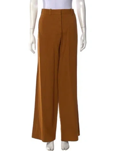 Pre-owned Victoria Beckham Wide Leg Pants In Orange