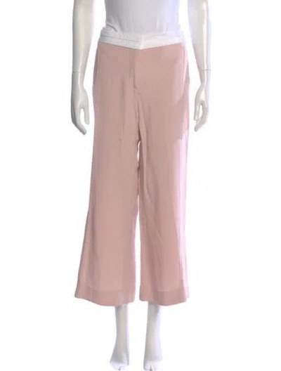 Pre-owned Victoria Beckham Wide Leg Pants In Pink