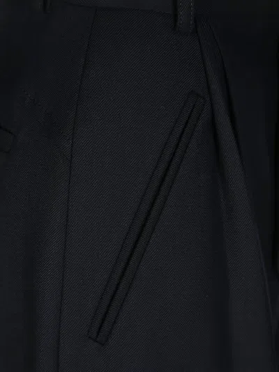Victoria Beckham Wide Leg Touser In Blue