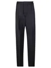 Victoria Beckham Wide Leg Trouser In Midnight