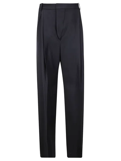 Victoria Beckham Wide Leg Trouser In Midnight