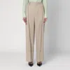Victoria Beckham Wide Mandarin Colour Pants In Wool