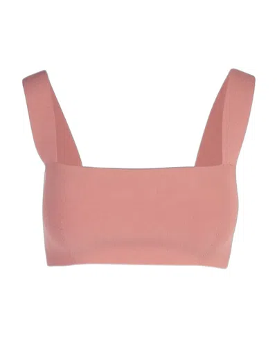 Victoria Beckham Wide Shoulder Strap Bra Underwear In Pink