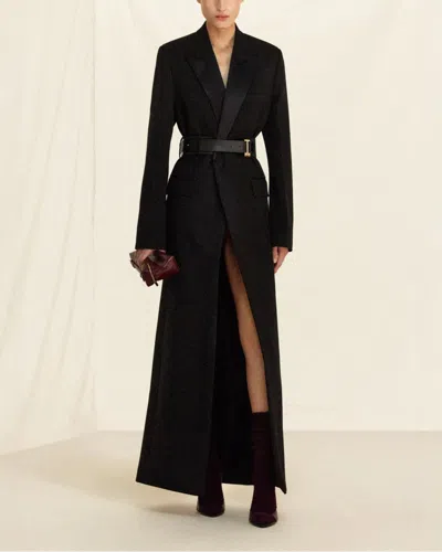 Victoria Beckham Wide Tuxedo Belt In Black