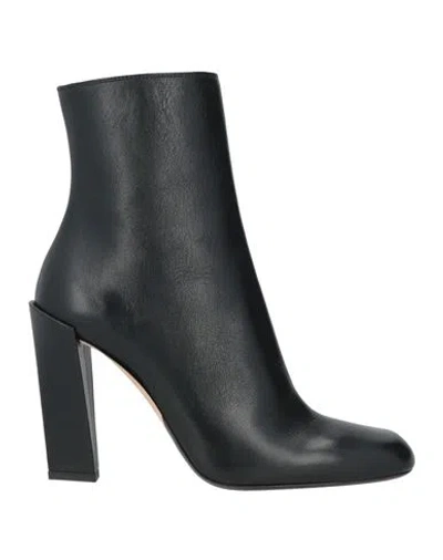 Victoria Beckham Woman Ankle Boots Black Size 10 Leather