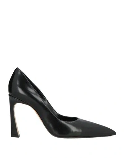 Victoria Beckham Woman Ballet Flats Black Size 8 Calfskin