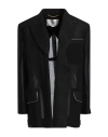 Victoria Beckham Woman Blazer Black Size 6 Viscose, Virgin Wool In Black