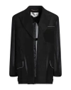 Victoria Beckham Woman Blazer Black Size 6 Viscose, Virgin Wool In Black