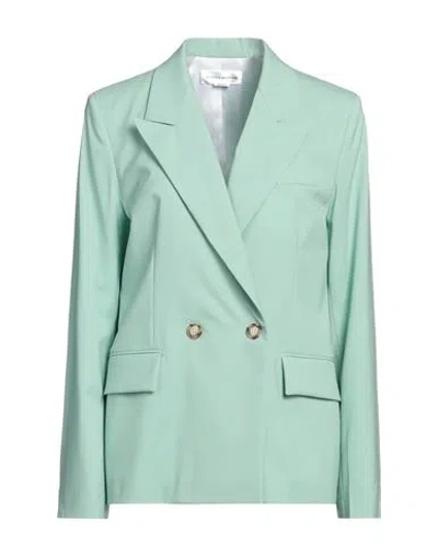 Victoria Beckham Woman Blazer Green Size 8 Virgin Wool