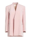 Victoria Beckham Woman Blazer Pink Size 8 Acetate, Viscose, Virgin Wool In Pink