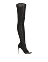 Victoria Beckham Woman Boot Black Size 7 Textile Fibers In Black