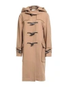Victoria Beckham Woman Coat Camel Size 4 Virgin Wool