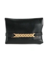 Victoria Beckham Chain Mini Leather Pouch With Strap In Black
