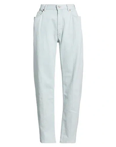 Victoria Beckham Woman Jeans Blue Size 24 Recycled Cotton, Cotton, Leather