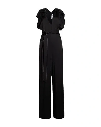 Victoria Beckham Woman Jumpsuit Black Size 4 Acetate, Viscose