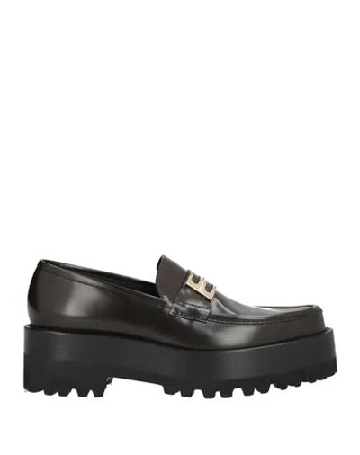 Victoria Beckham Woman Loafers Dark Brown Size 8 Calfskin