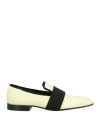 Victoria Beckham Woman Loafers Pastel Yellow Size 8.5 Leather
