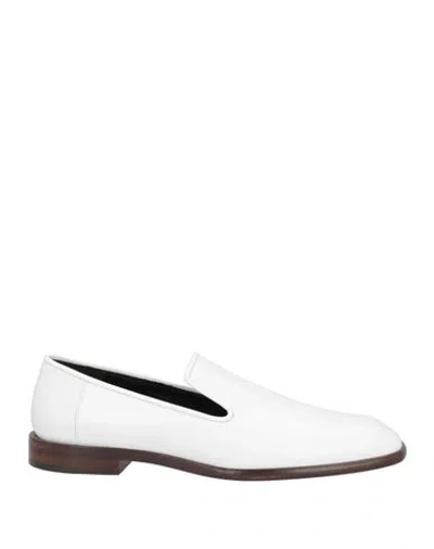 Victoria Beckham Woman Loafers White Size 10 Calfskin