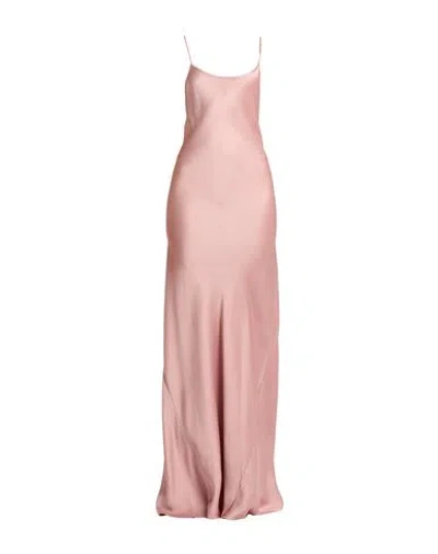 VICTORIA BECKHAM VICTORIA BECKHAM WOMAN MAXI DRESS ANTIQUE ROSE SIZE 2 ACETATE, VISCOSE