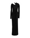 Victoria Beckham Woman Maxi Dress Black Size 4 Polyester, Elastane
