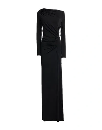 Victoria Beckham Woman Maxi Dress Black Size 4 Viscose, Elastane