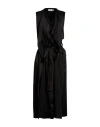 Victoria Beckham Woman Maxi Dress Black Size 6 Acetate, Viscose, Polyester In Black