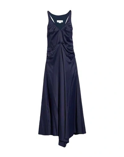 Victoria Beckham Woman Maxi Dress Midnight Blue Size 8 Acetate