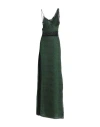 Victoria Beckham Woman Maxi Dress Military Green Size 0 Polyester